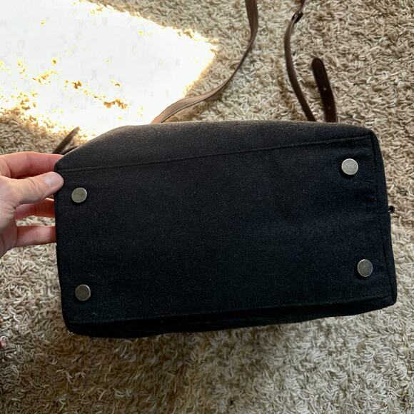 Levi’s Wool Green Gray Tote Bag Handbag Shoulder Bag Women’s - Picture 2 of 9